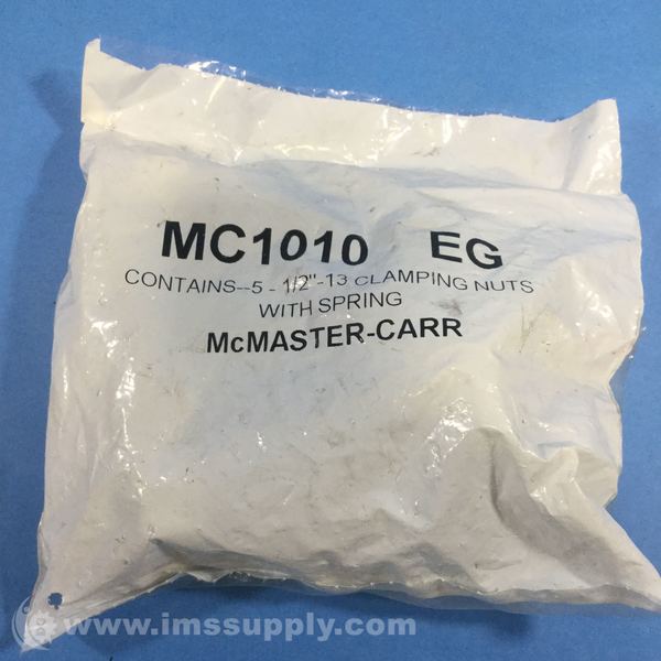 McMasterCarr MC1010 EG Strut Channel Nuts with Springs, 13/16 IMS Supply