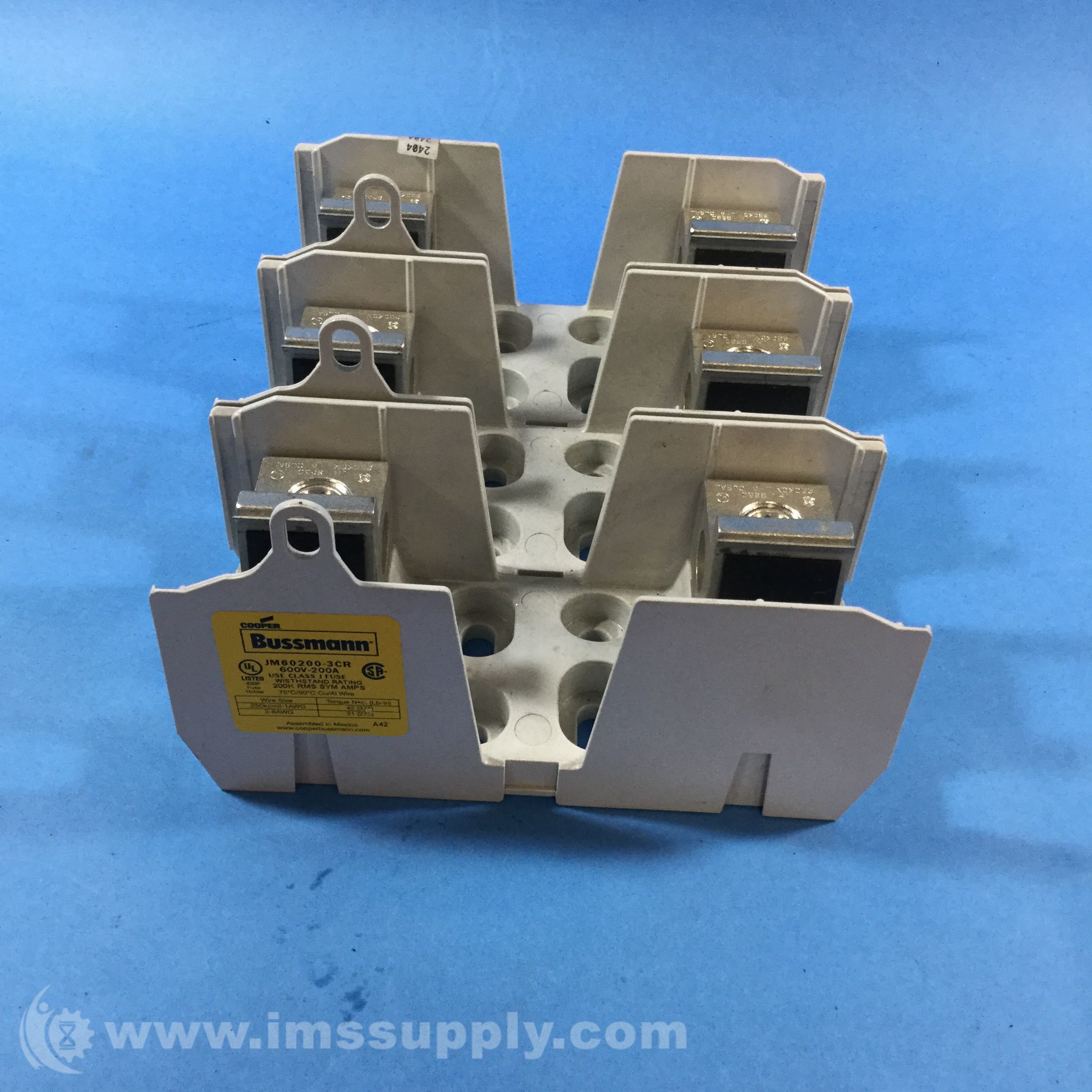 Bussmann JM602003CR 200 AMP Class J Fuse Holder 600V, 3Pole IMS Supply