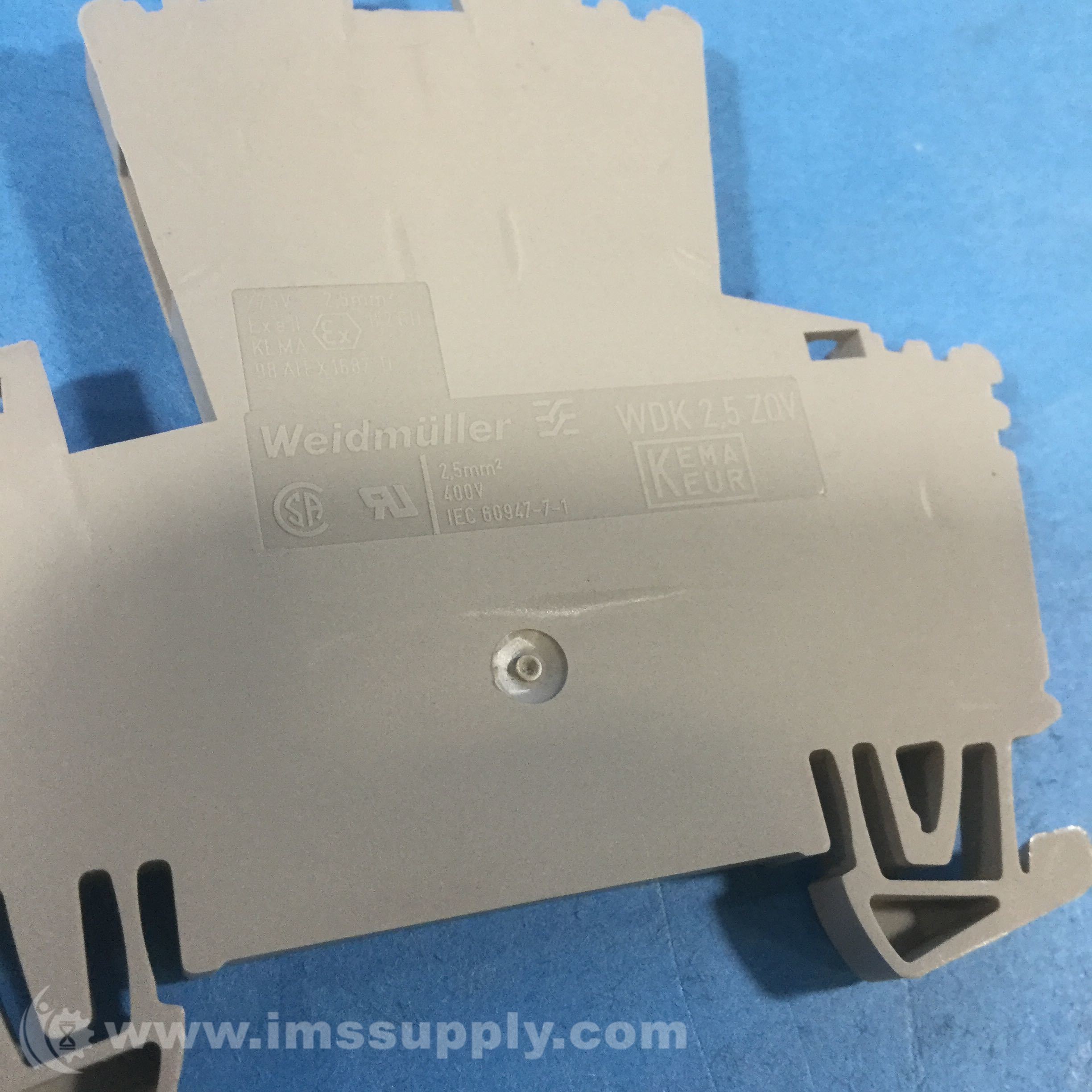 Weidmuller WDK 2.5 ZQV 4Position 2.5MM 400V Terminal Block IMS Supply
