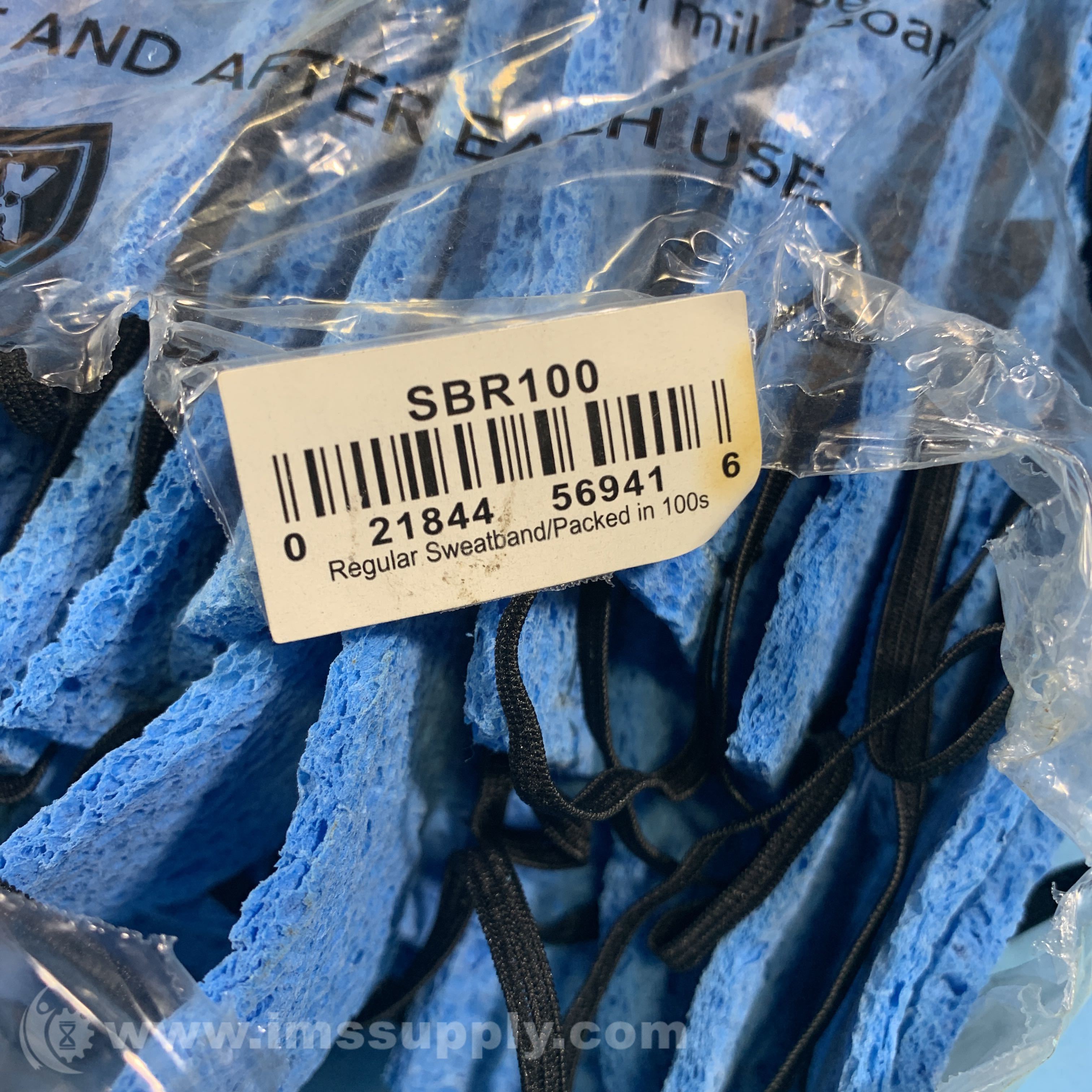 Occunomix SBR100 Bag of 100 Absorbent Cellulose Sweatbands - IMS Supply