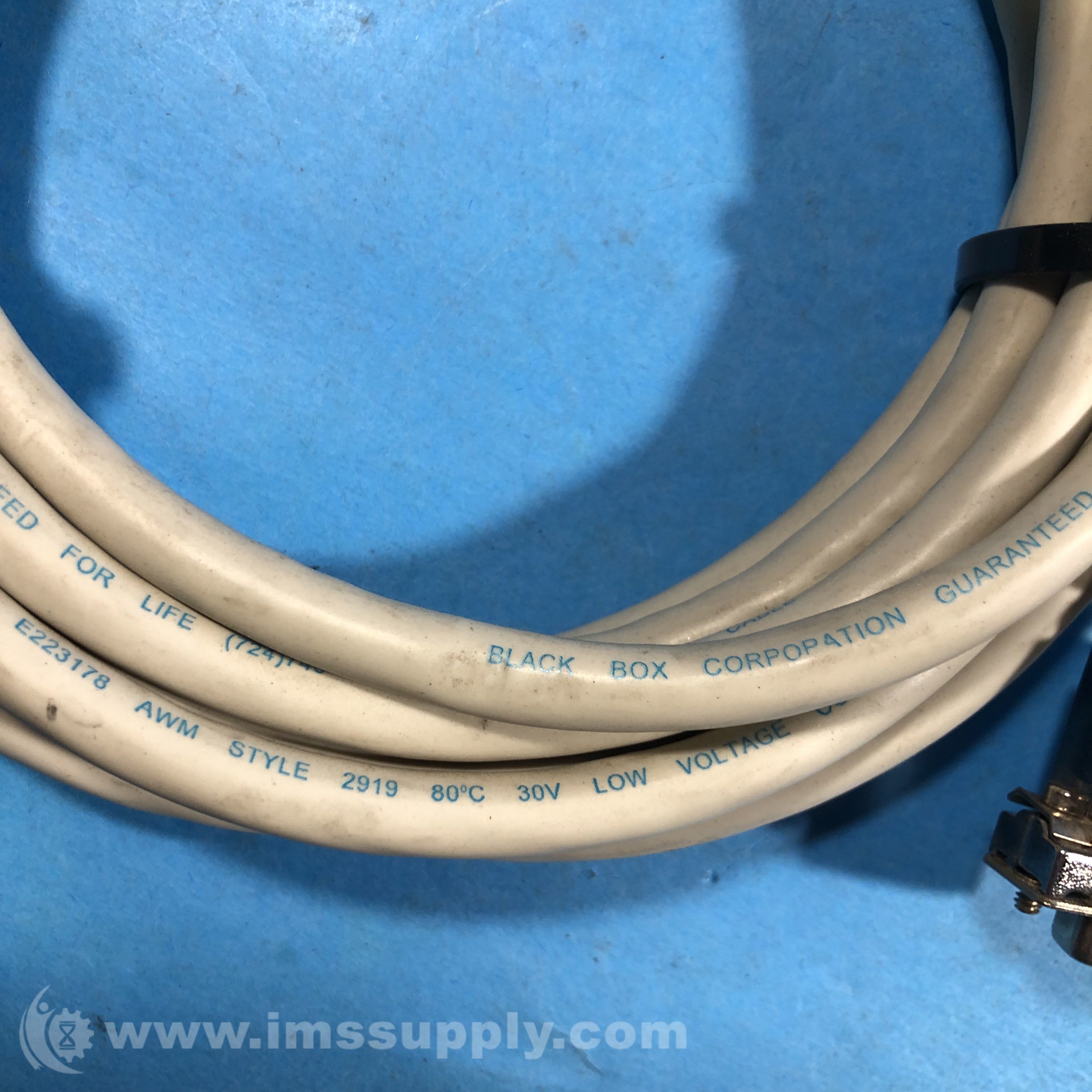 Black Box Corp Cable, E223178, AWM Style 2919, 80°C, 30V - IMS Supply