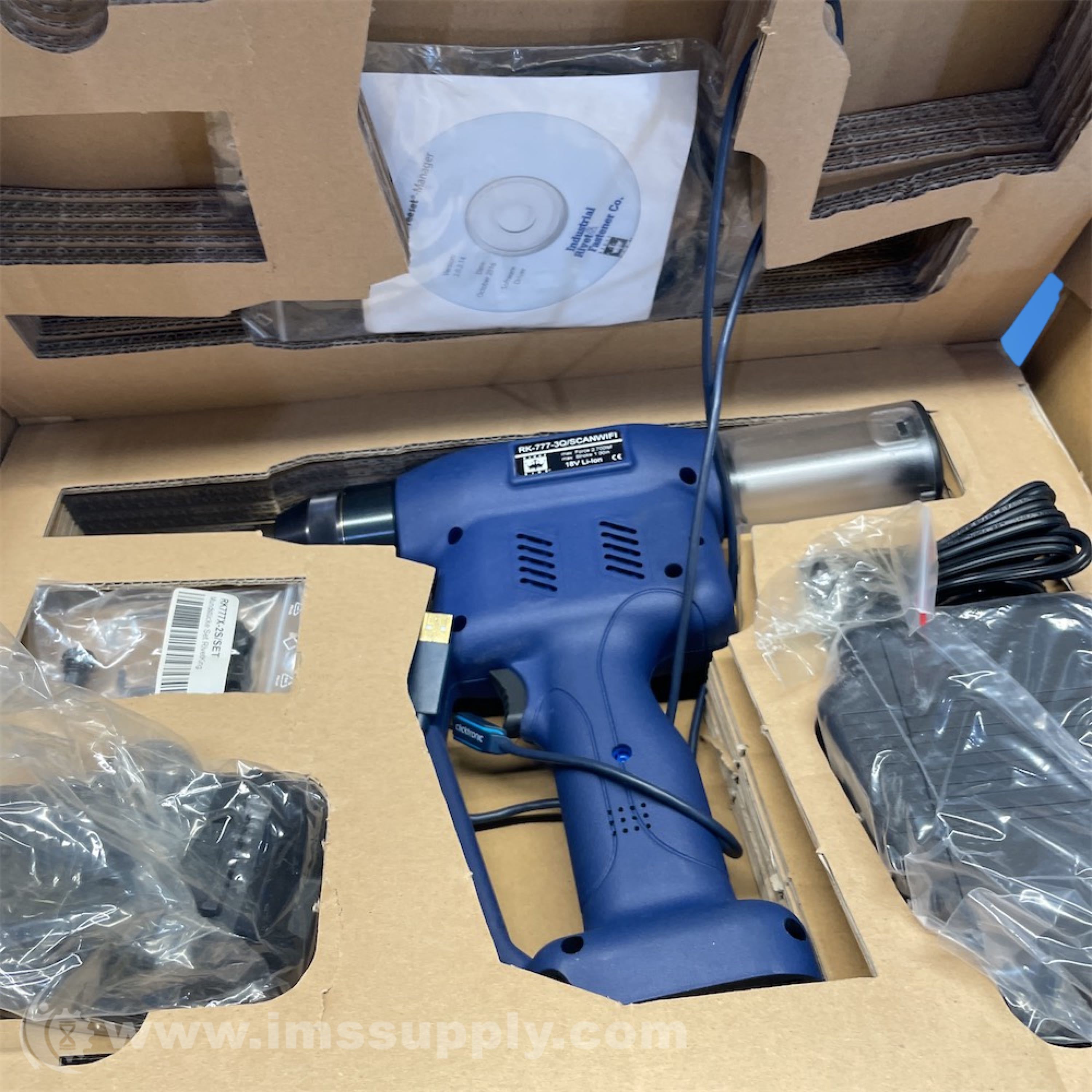 RivetKing RK-777-3 Cordless Riveting Tool - IMS Supply