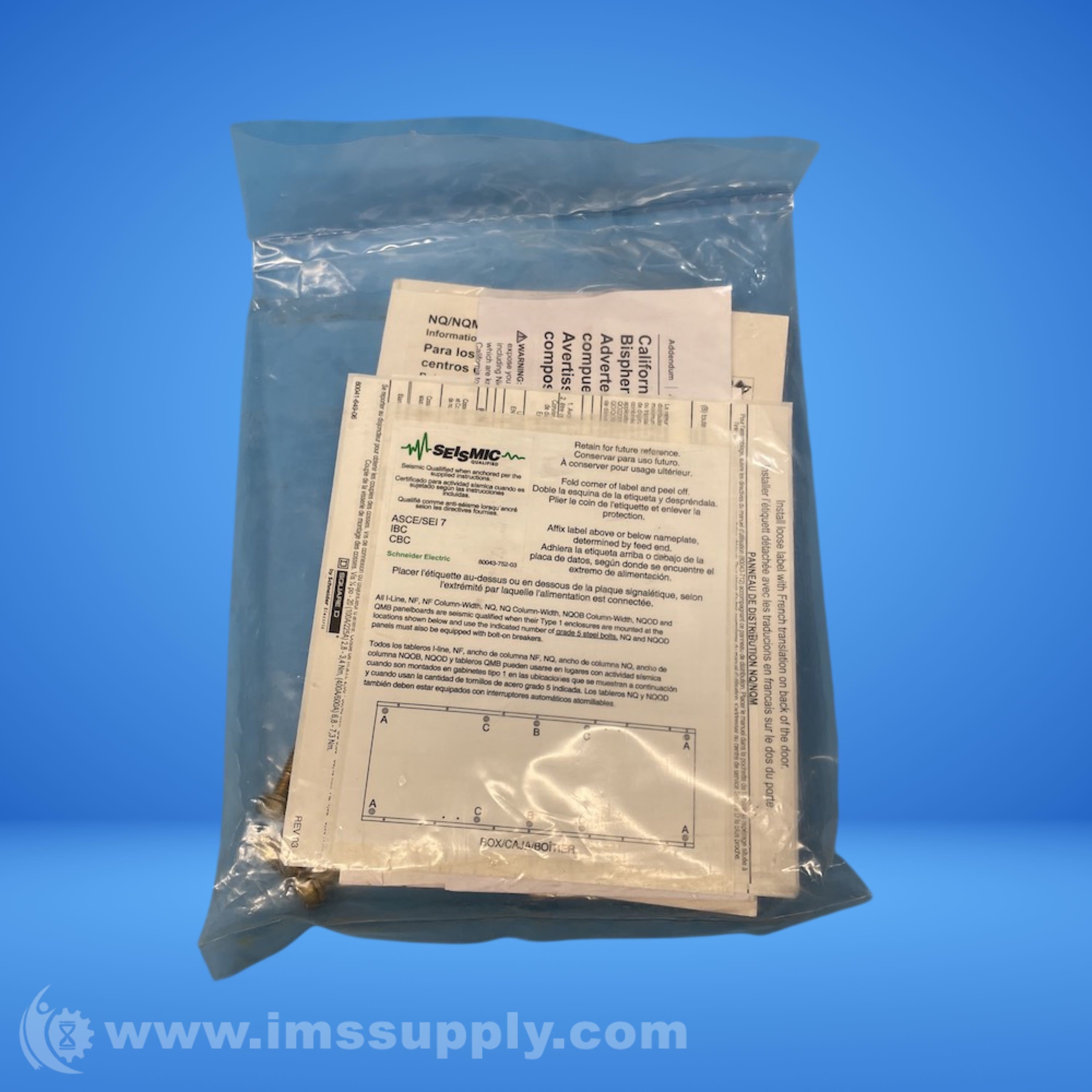 Square D QMB Seismic Qualification Kit - IMS Supply