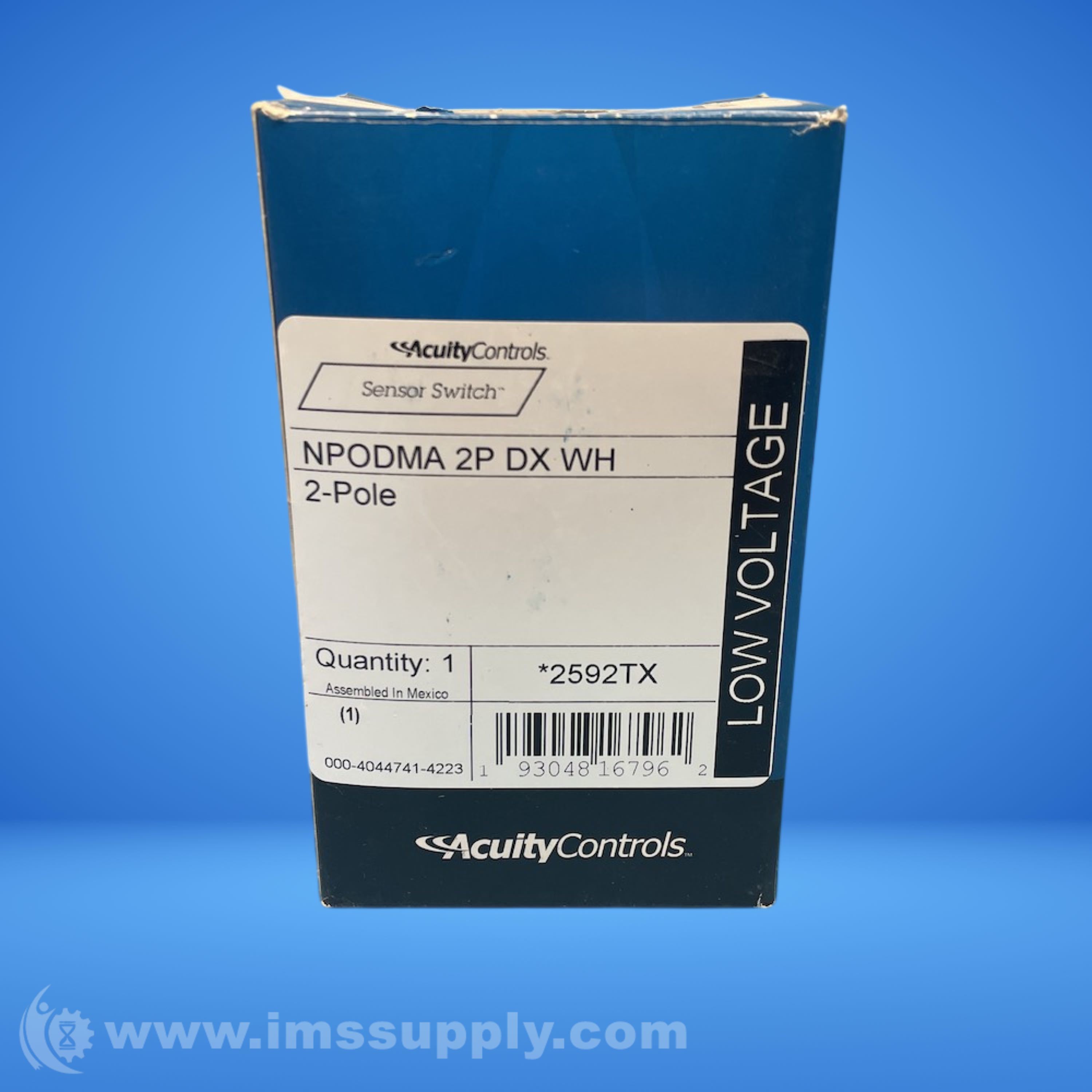 Acuity Controls NPODMA 2P DX WH Dimmer Switch - IMS Supply