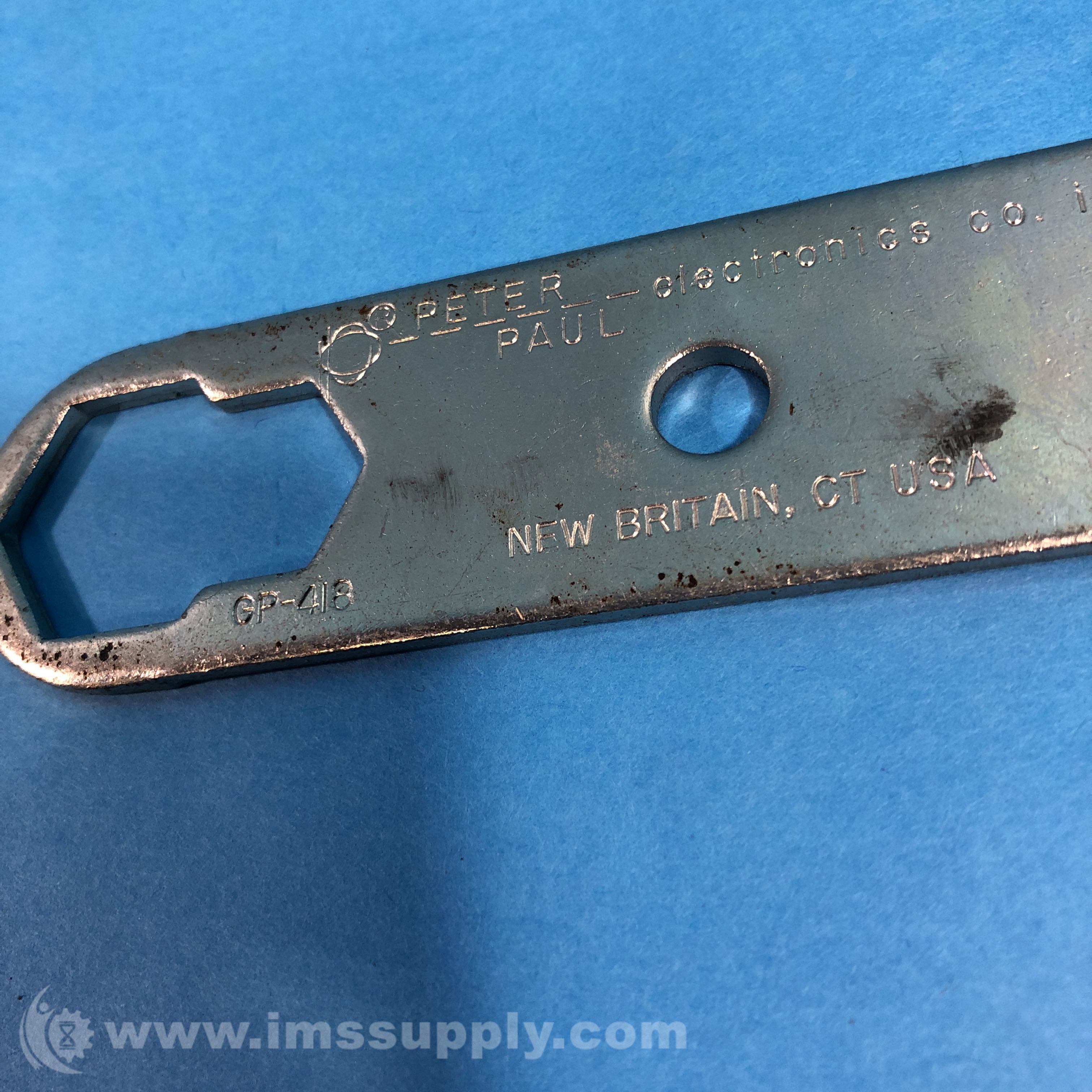 Peter Paul Electronics GP418 4 Solenoid Valve Wrench IMS Supply