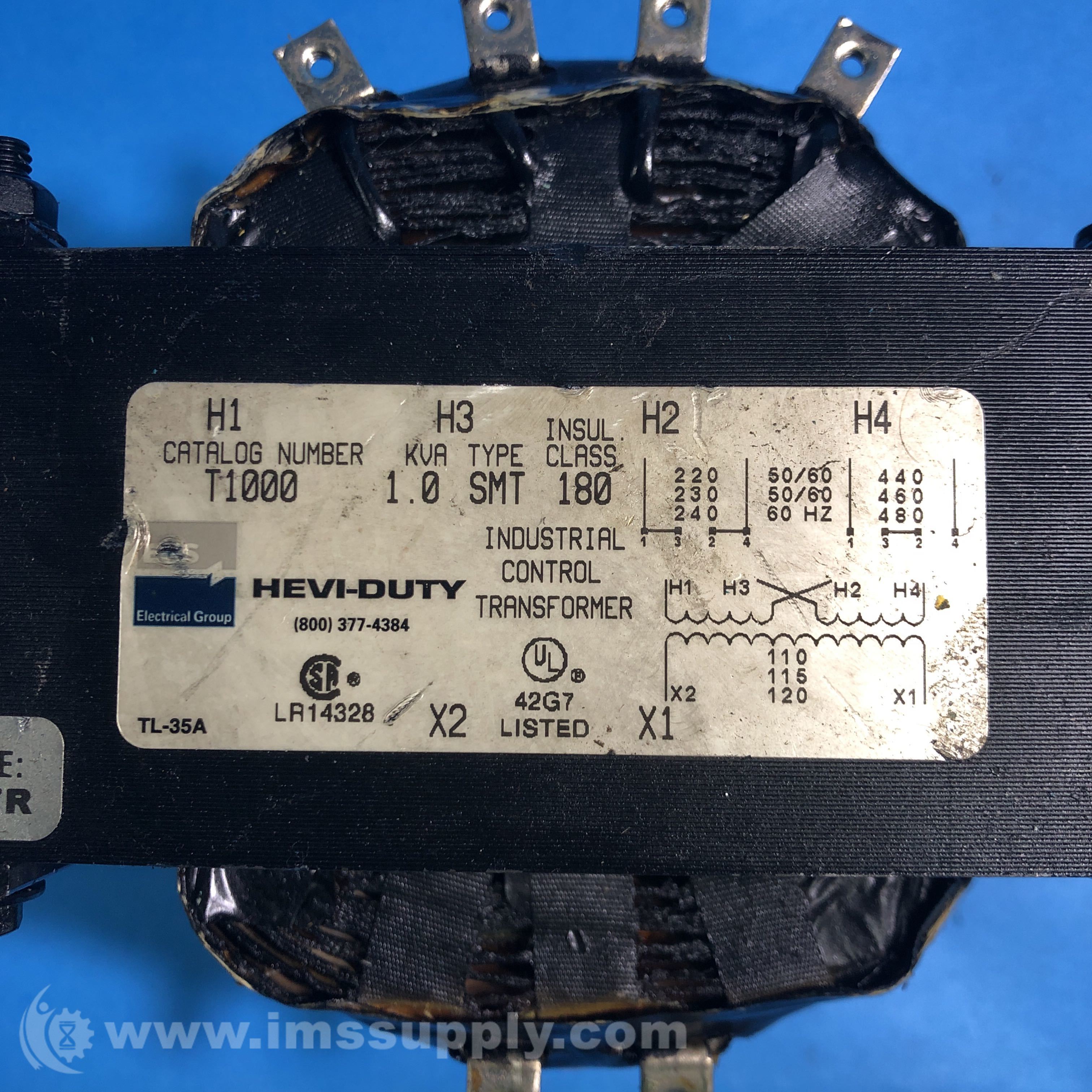 Hevi Duty Electric T1000 Open Style Aluminum Wound Transformer IMS Supply
