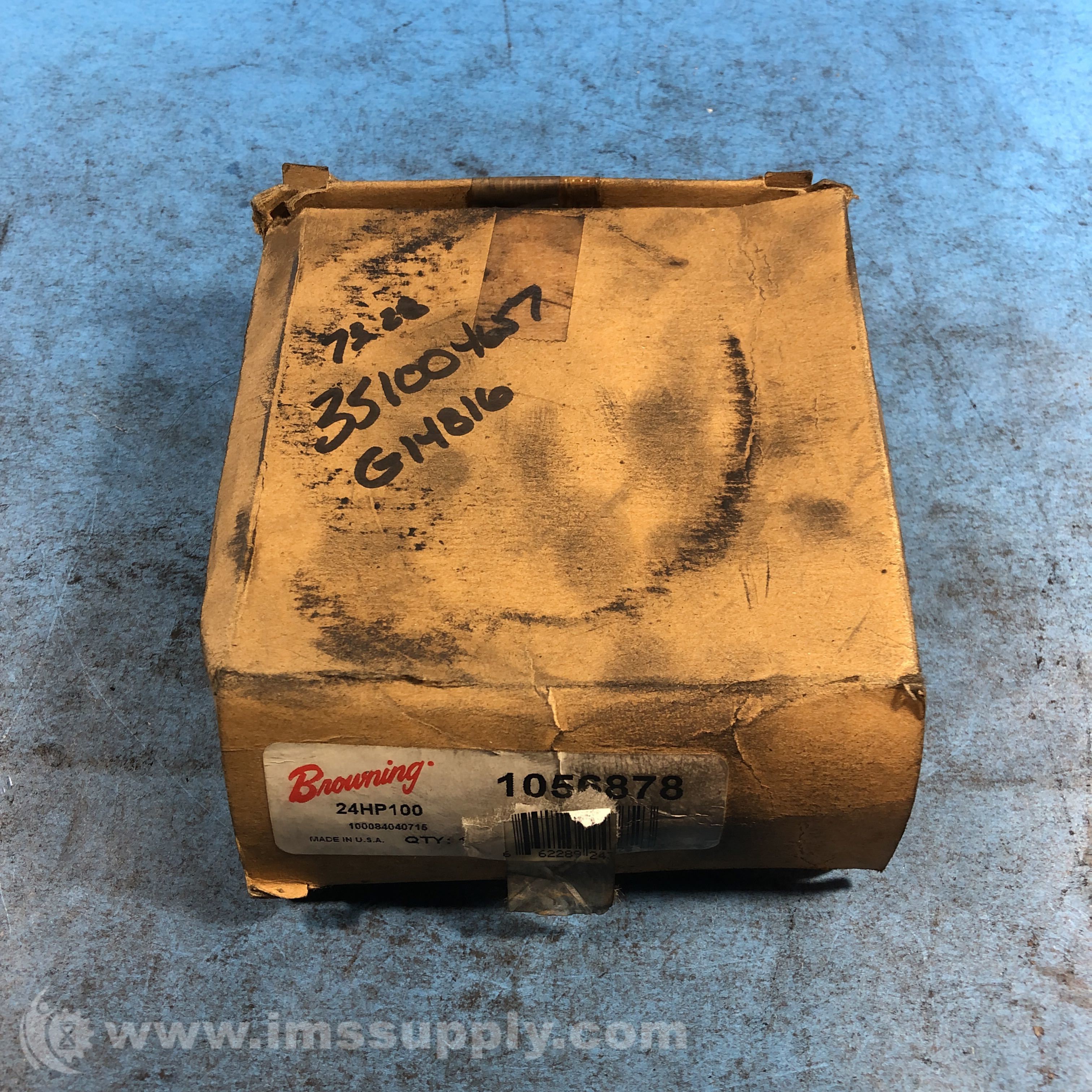 Browning 24HP100 1056878 Bushing Bore Timing Belt Pulley - IMS Supply